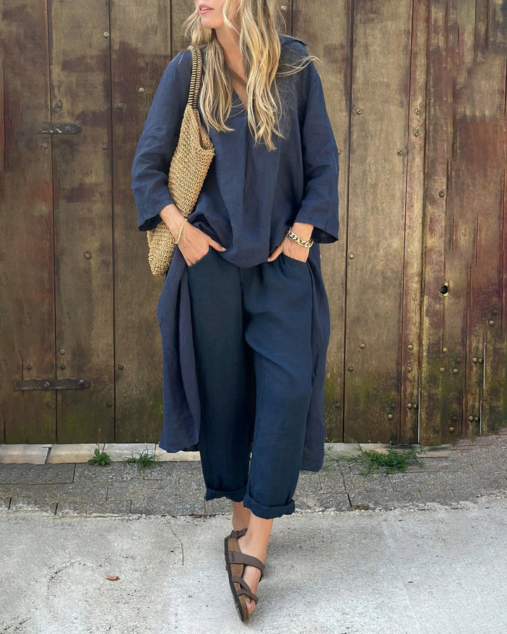 Carolyn™ Chic and Comfortable Set | Coordinated Top and Relaxed-Fit Bottoms