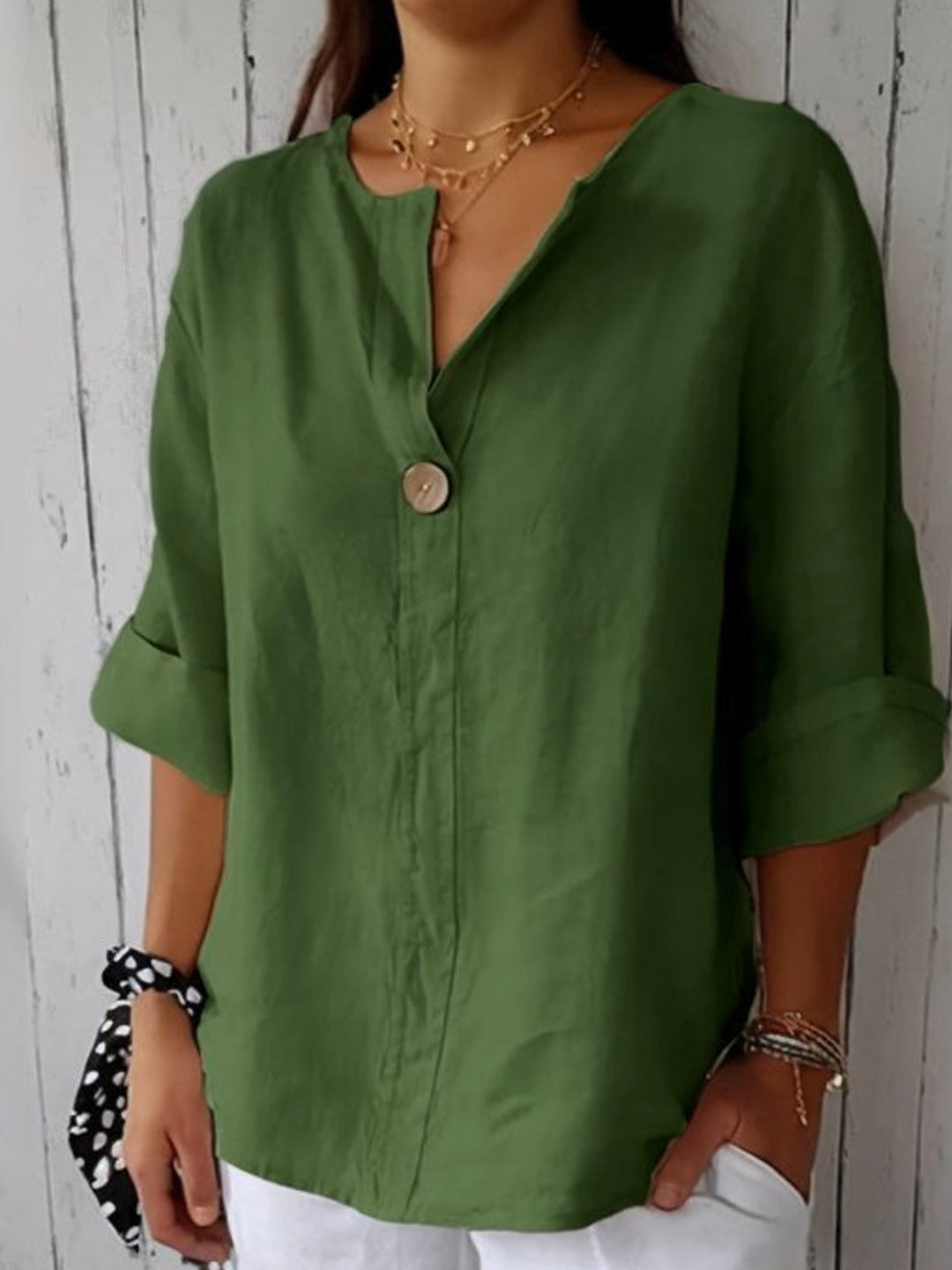 Nayla| Women Casual V-Neck Blouse