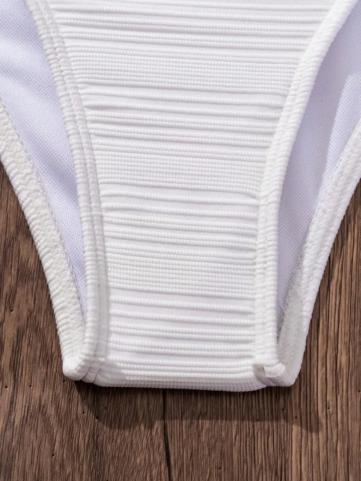 Sandra | High Support Crossed Top, High Waist Bikini