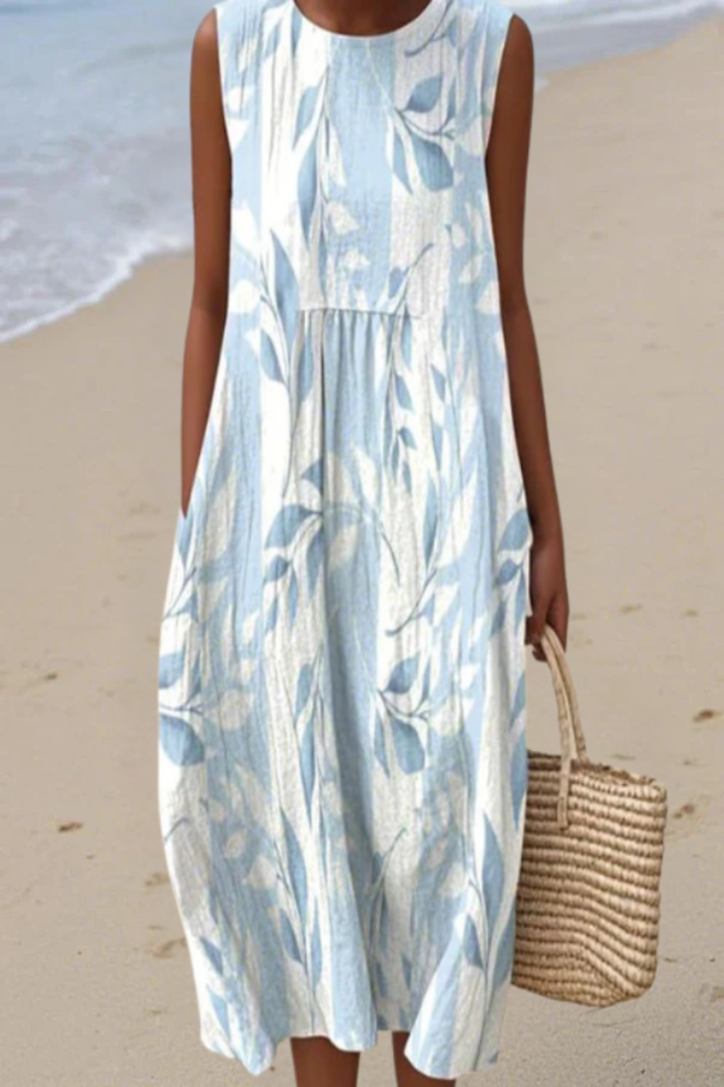 Joy | Leafy Midi Dress