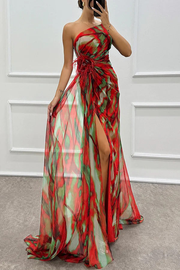 Élodie | Vibrant Draped Gown