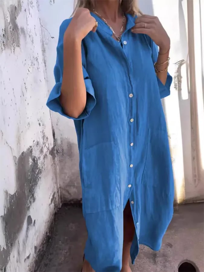 Leonie - Buttoned Breeze Dress
