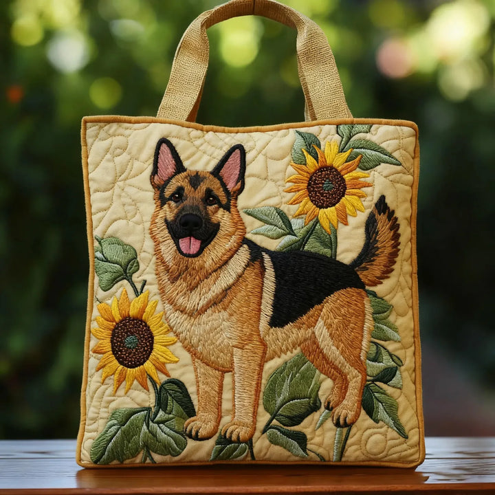 Handmade Bag | Floral German Shepherd