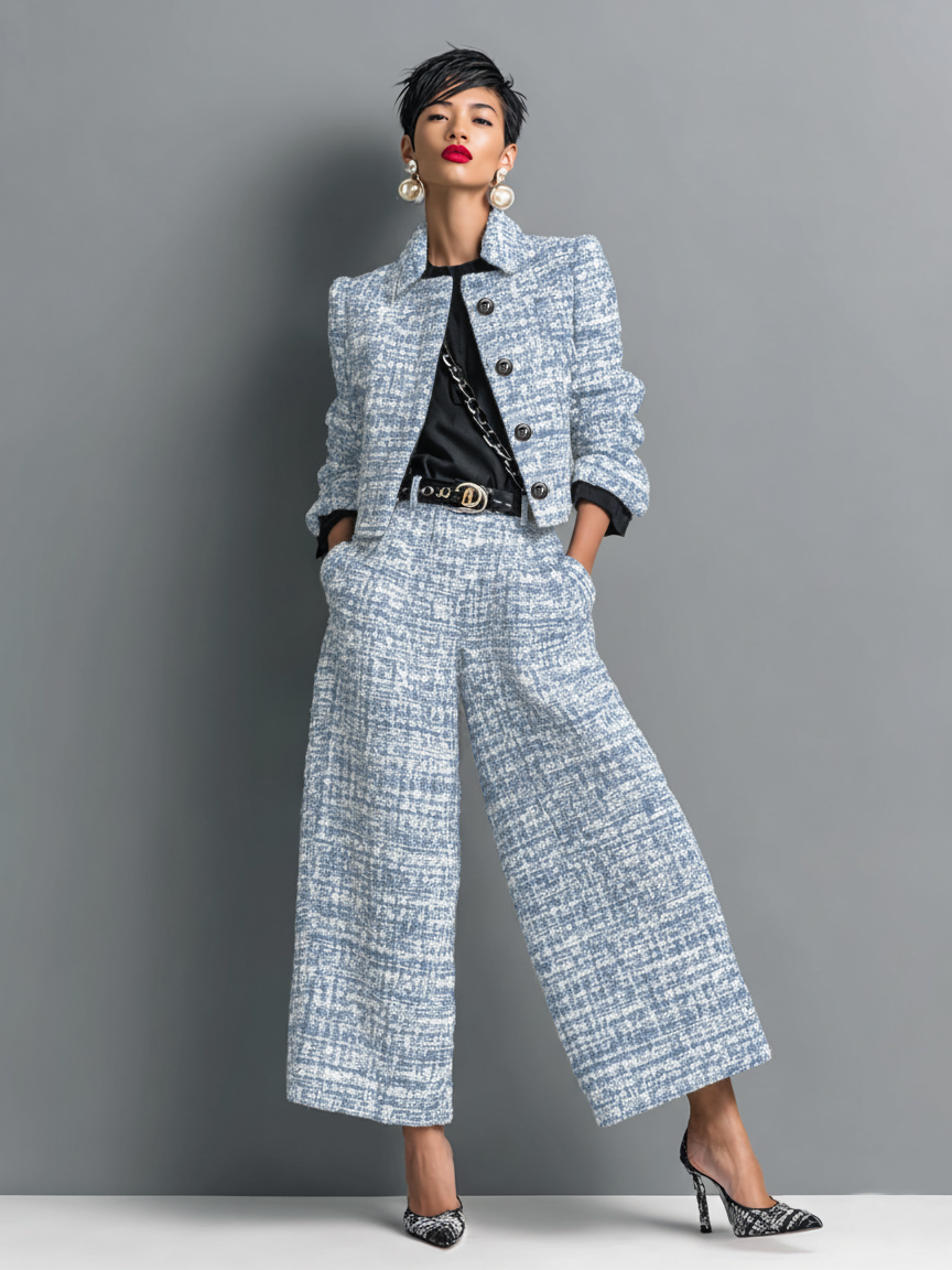 Akira™ Stylish Two-Piece Set | Modern Tailored Co-Ord