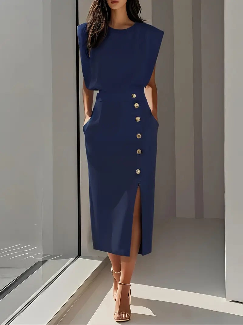 Puti - Midi Dress with Side Slit