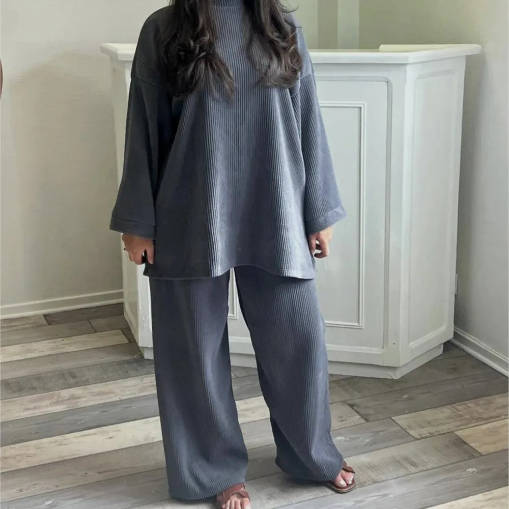 Sharon | Women Two Piece Corduroy Set