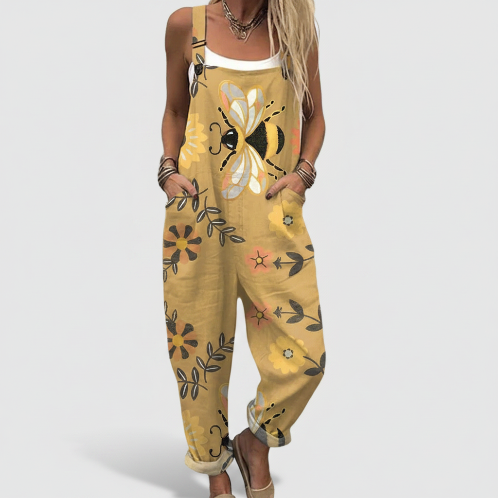 Béatrice | Wildflower Print Overalls