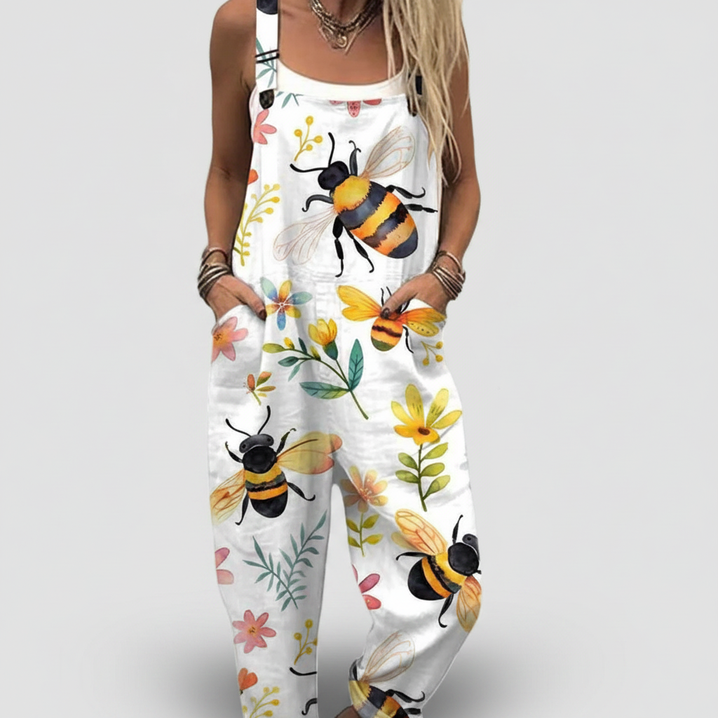 Geneviève | Floral Relaxed Overalls