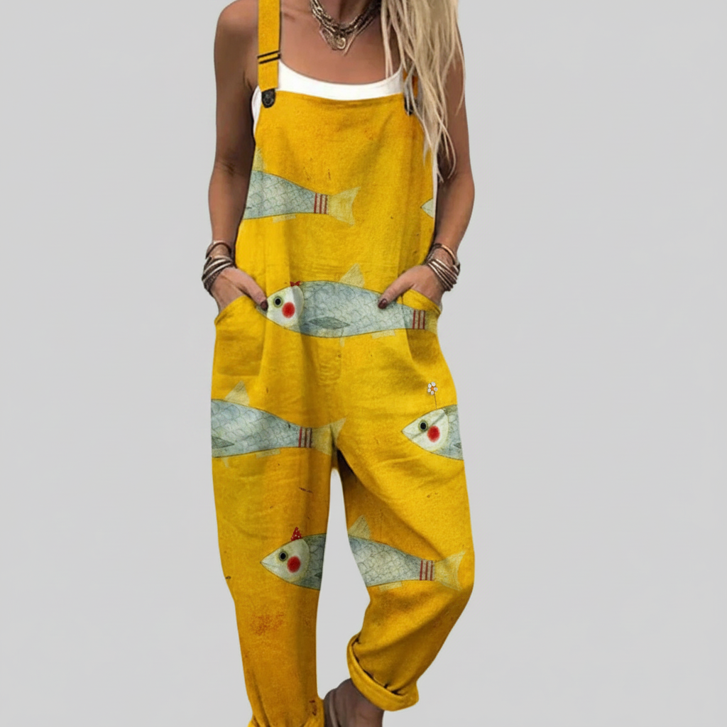 Béatrice | Coastal Linen Overalls