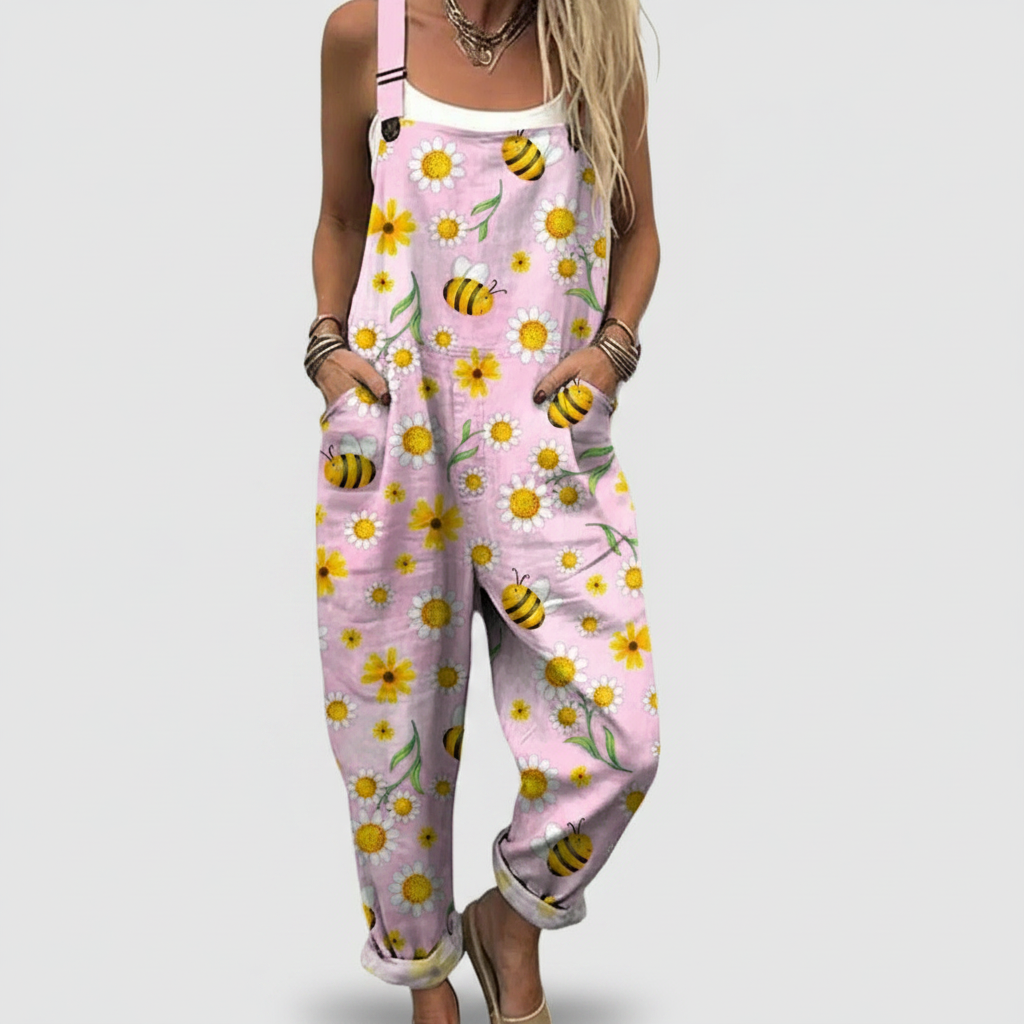 Blanche | Cotton Floral Overalls