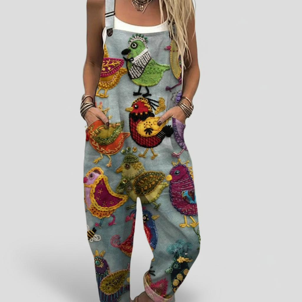 Maeve | Printed Relaxed Overalls