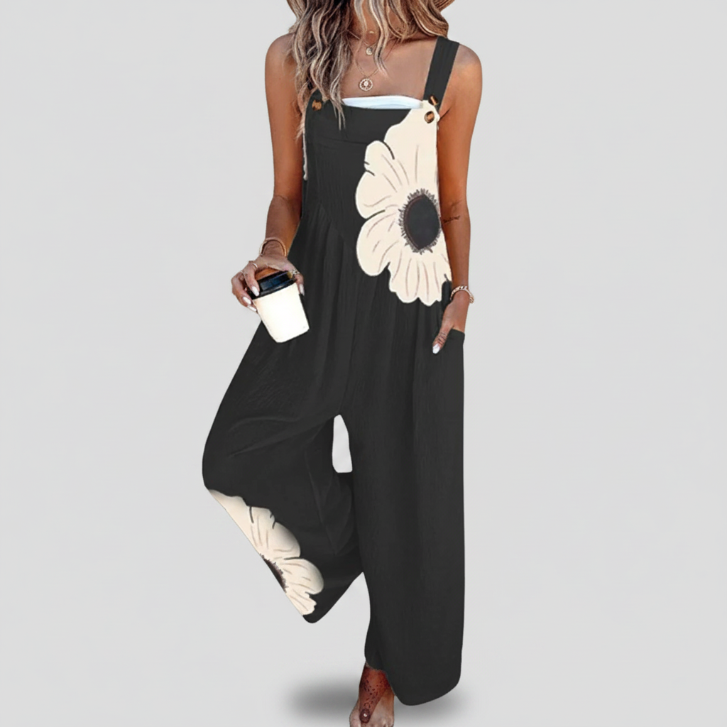 Margot | Floral Relaxed Overalls