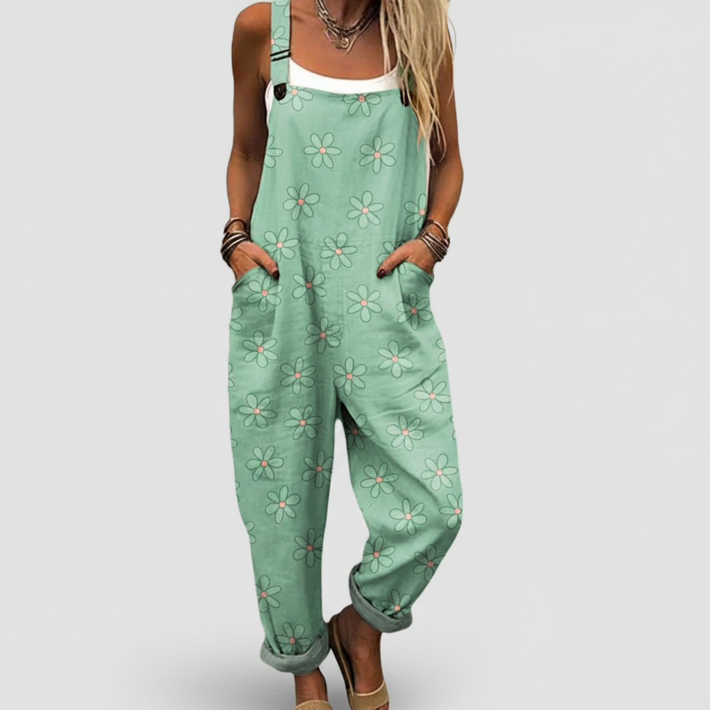 Delphine | Relaxed Cotton Overalls