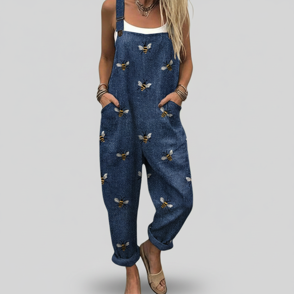 Juliette | Printed Cotton Overalls