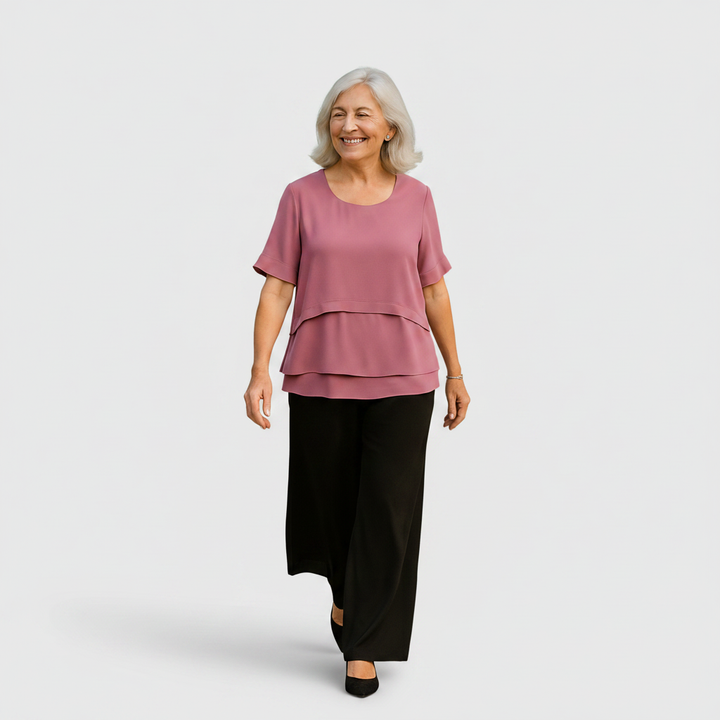 Honorine | Layered Drape Blouse