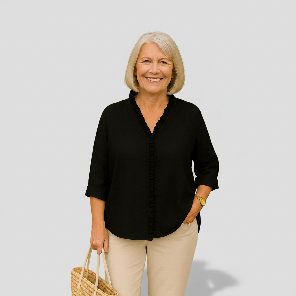Delphine | Soft Ruffle Blouse