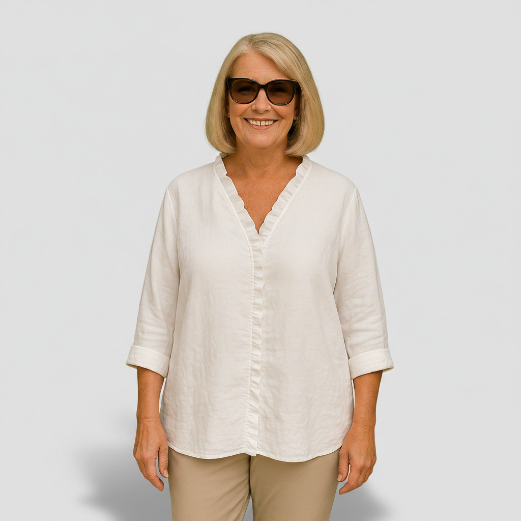 Delphine | Soft Ruffle Blouse