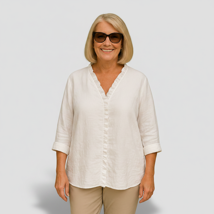 Delphine | Soft Ruffle Blouse