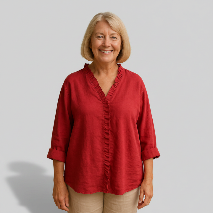 Delphine | Soft Ruffle Blouse