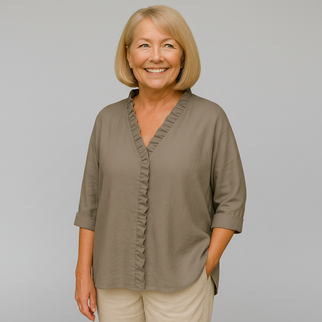 Delphine | Soft Ruffle Blouse