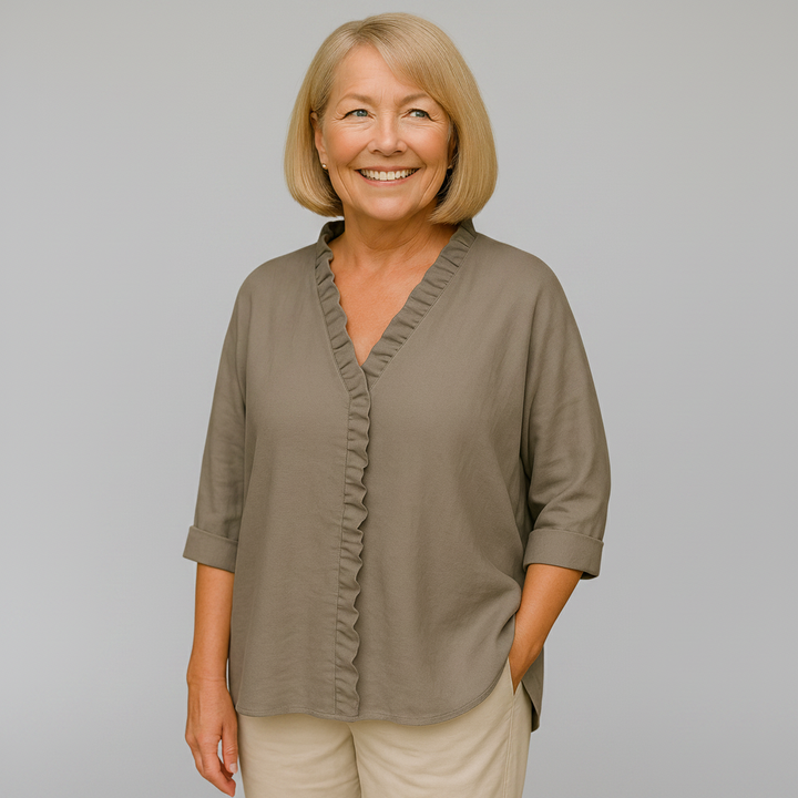 Delphine | Soft Ruffle Blouse