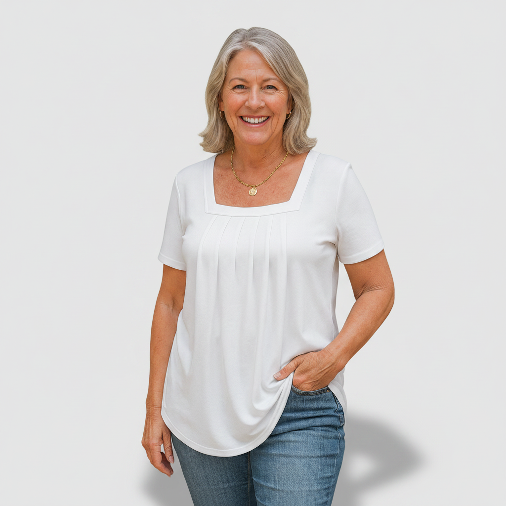 Béatrice | Pleated Comfort Top