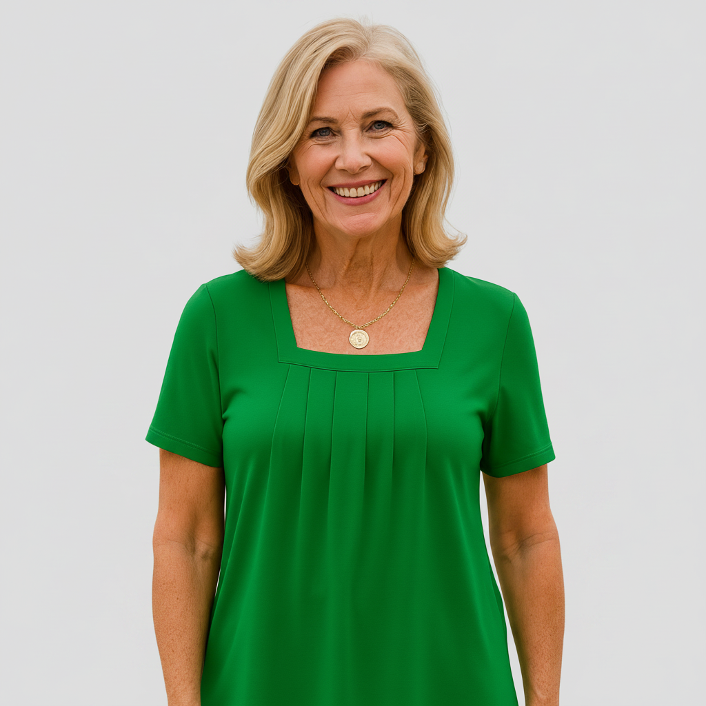 Béatrice | Pleated Comfort Top