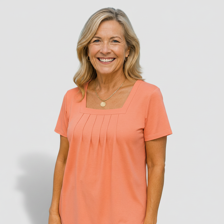 Béatrice | Pleated Comfort Top