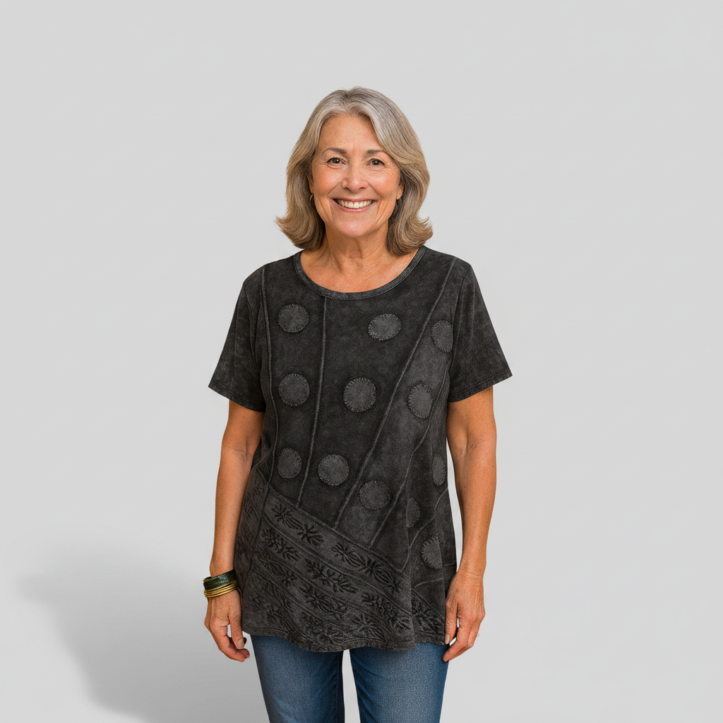 Geneviève | Boho Drape Top