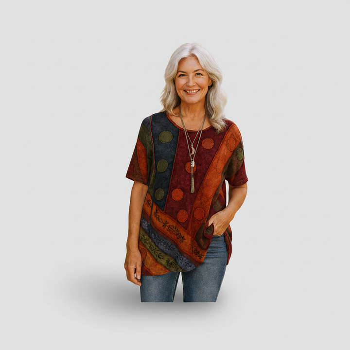 Geneviève | Boho Drape Top