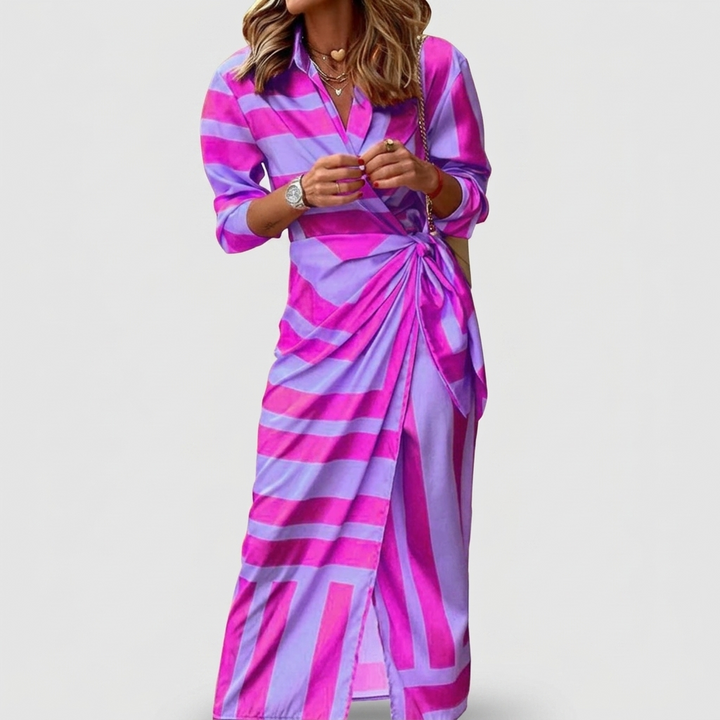 Béatrice | Printed Wrap Dress