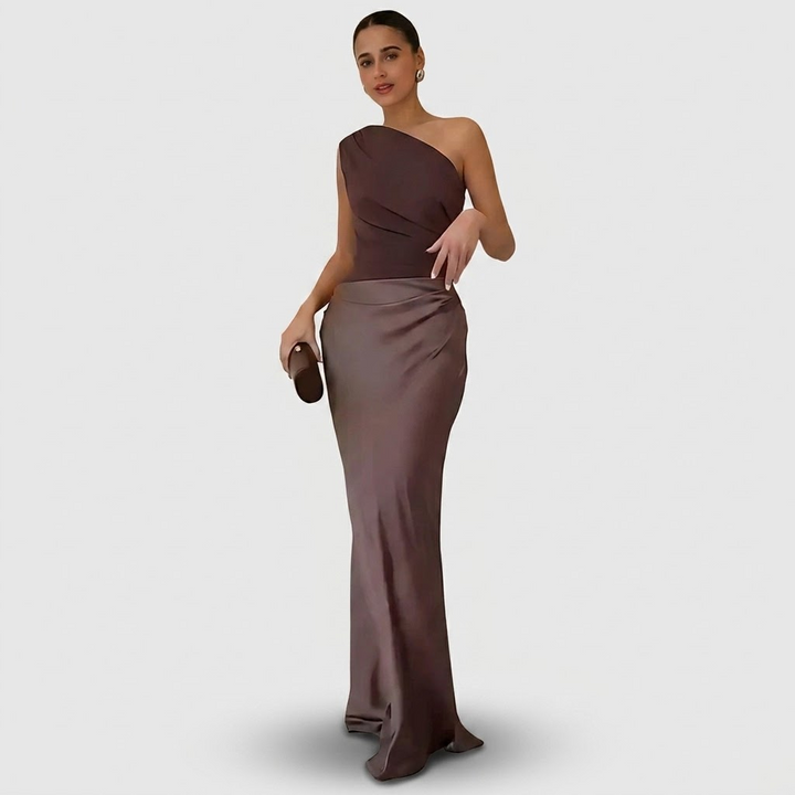 Maëlys | Satin Maxi Dress
