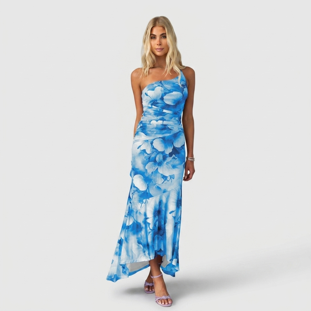 Layla | Pleated One-Shoulder Grace