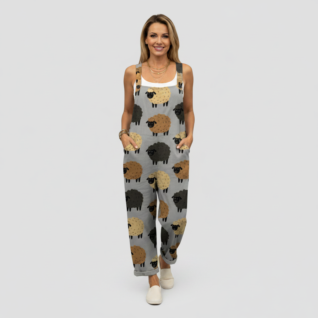 Delphine | Printed Wide-Leg Jumpsuit