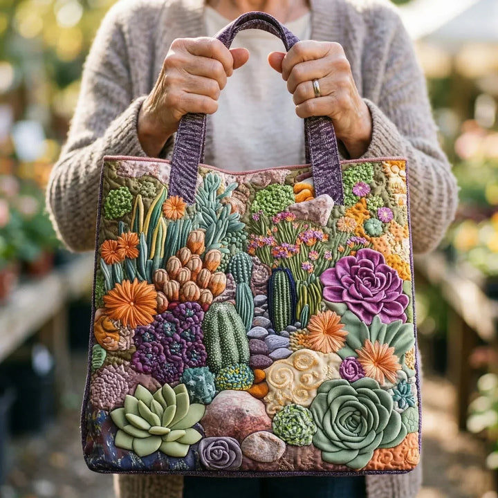 Handmade Bag | Succulent Garden