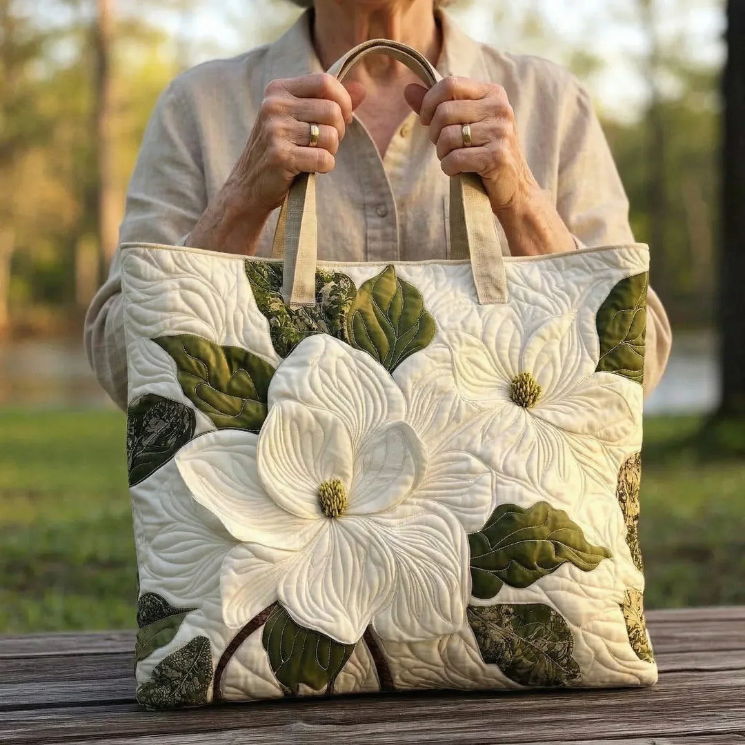 Handmade Bag | White Lilies