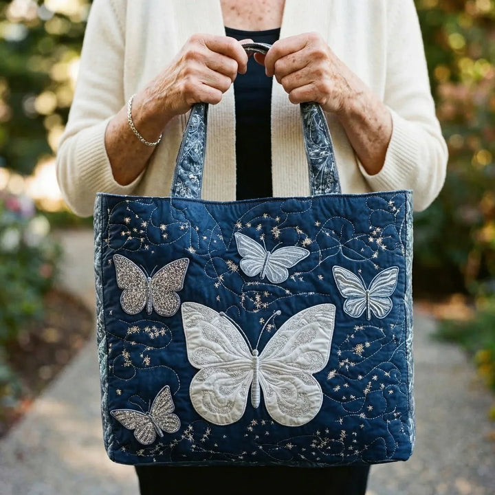 Handmade Bag | Silver Butterfly