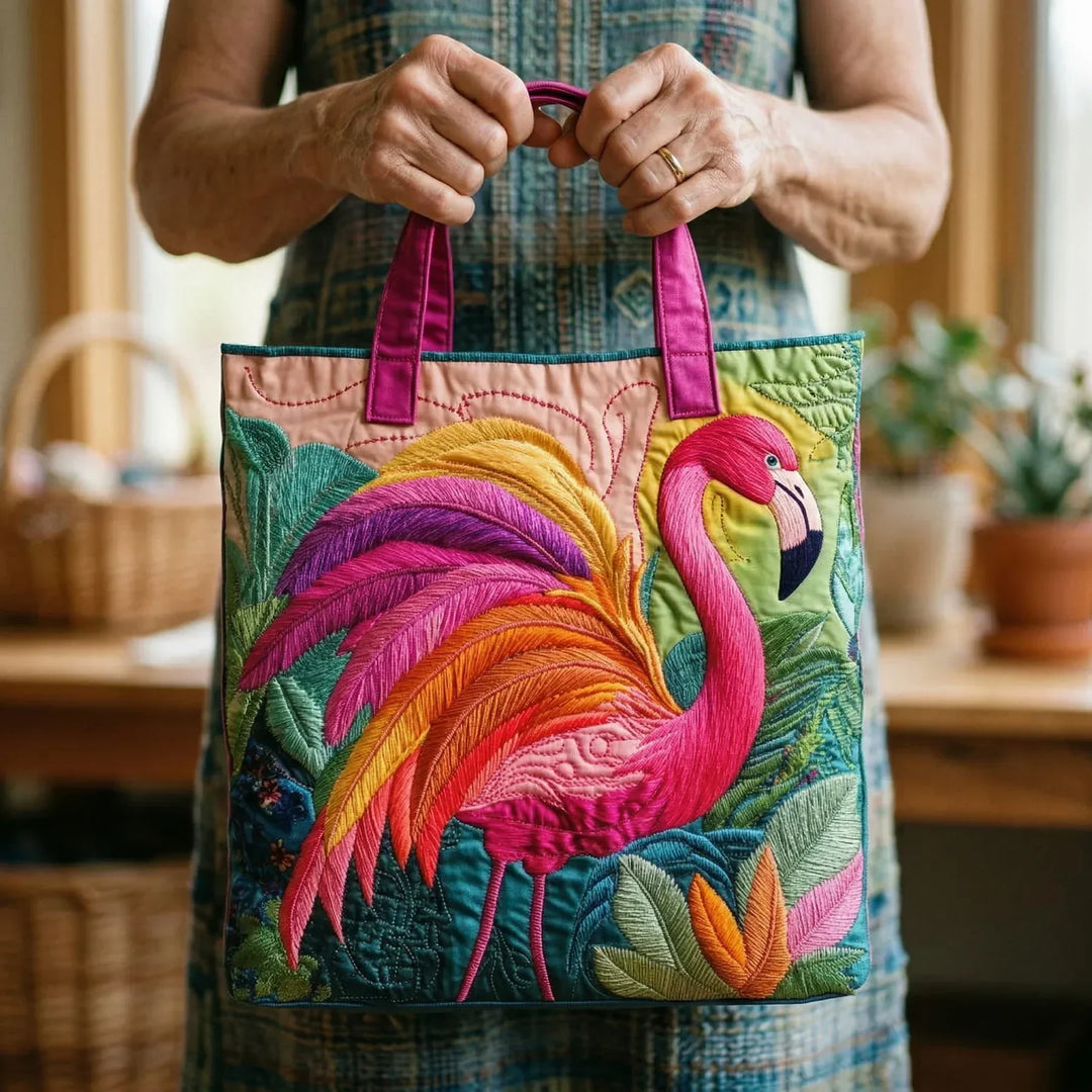 Handmade Bag | Rainbow Flamingo