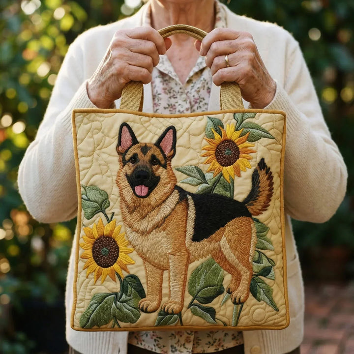 Handmade Bag | Floral German Shepherd